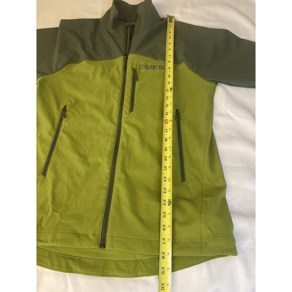 MARMOT M3 Bero Softshell Green Jacket Men Medium Full Zip Outdoor Hiking Stretch - Picture 13 of 13